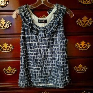 Ruffled Tank top, women's, lined